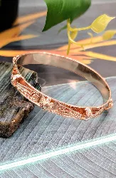 bracelet jonc motifs filigrane en or rose or 750 millième (18 ct) 16,69g