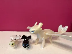 figurine playmobile lightfurry + 2 bébés