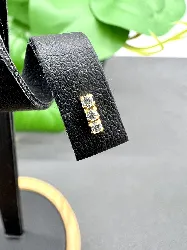 nz14cg piercing nez forme regtangulaire avec 3 oxydes couleur dorée  argent 925 millième (22 ct) 0,12g