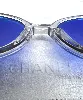 lunettes de soleil chanel avec des verres bleus et la monture et les branches transparentes