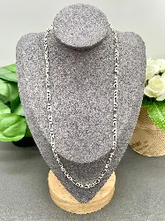 chaine argent maille figaro argent 925 millième (22 ct) 13,15gr