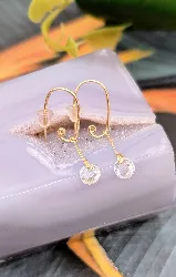 boucles d'oreilles chacune avec un oxyde pendant amovible or 750 millième (18 ct) 1,70g