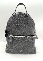 sac a dos zippé ninon de lancel en cuir de vachette grainé noir