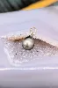 pendentif perle de tahiti forme poire or 750 millième (18 ct) 0,94g