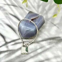 bracelet maille serpent avec une pendentif serrure argent 925 millième (22 ct) 17,73