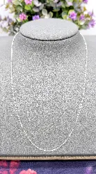 chaîne en or blanc maille forçat or 375 millième (9 ct) 1,16g