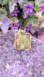 pendentif generali serti d'un diamant d'environ 0,10ct or 750 millième (18 ct) 6,30g