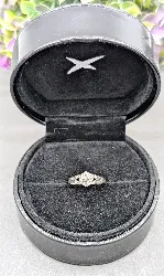 bague mauboussin love my love n°1 centrée d'un diamant d'environ 0,10ct or 750 millième (18 ct) 2,92g