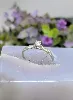 bague solitaire en or blanc sertie d'un diamant d'environ 0,16ct or 750 millième (18 ct) 2,54g