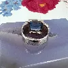 bague argent avec pierre bleu argent autre 6,85g