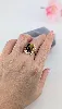bague or ornée d'une pierre  l'oeil de tigre en cabochon or 750 millième (18 ct) 6,54g