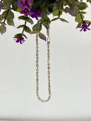 braclet argent maille corde argent 925 millième (22 ct) 3,78 g