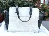 sac à main furla cabas en cuir blanc et noir