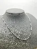 79191045 collier / chaîne argent maille forçat avec petits ronds argent 925 millième (22 ct) 3,7g argent 925 millième (22 ct) 3,7g