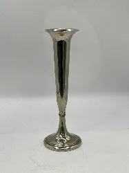 bougeoir metal argente