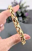 bracelet articulé maille grain de riz or 750 millième (18 ct) 34,76g
