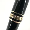 stylo bille montblanc meisterstuck noir et doré