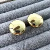 3122409 boucles d'oreilles bouton en acier doré