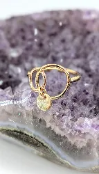 bague cercles en or dont un mobile signée arthur bertrand or 750 millième (18 ct) 3,24g