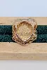 bague ornée d'une pièce de 10 francs napoléon iii 1863 or 750 millième (18 ct) 7,92g