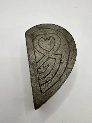 boite demi coeur en metal