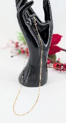 chaîne maille double gourmette or 750 millième (18 ct) 2,83g