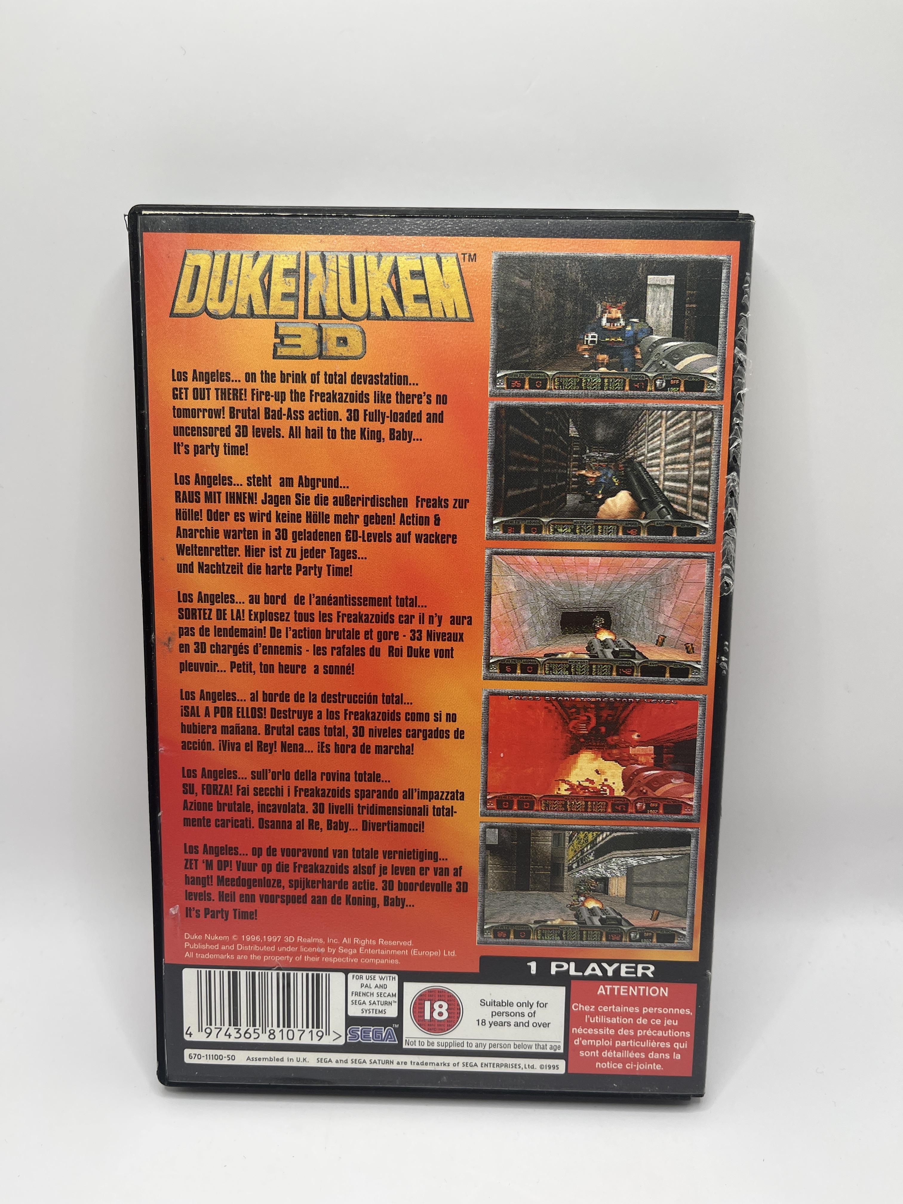 Jeu Sega Saturn Duke Nukem 3d 