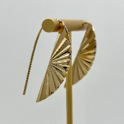 330157 boucles d'oreilles crochet forme eventail