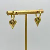 boac boucles d'oreilles pendantes coeurs en acier