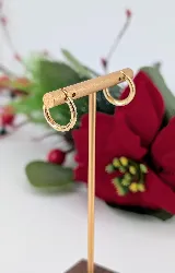 boucles d'oreilles peites créoles or 750 millième (18 ct) 1,12g