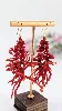boucles d'oreilles pendantes en or et branches de corail or 750 millième (18 ct) 19,29g