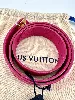 ceinture louis vuitton essential v 30mm en cuir fuchsia