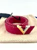 ceinture louis vuitton essential v 30mm en cuir fuchsia
