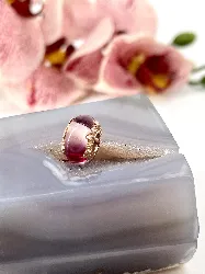 charm pandora metal en verre de murano et feuilles en or rose
