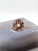 charm pandora metal en verre de murano et feuilles en or rose