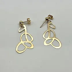 korp1437 boucles d'oreilles pendantes en bronze en forme géométrique