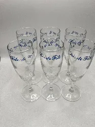 lot de 6 verres a champagne