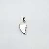 pendentif en argent demi coeur  argent 925 millième (22 ct) 1,65g