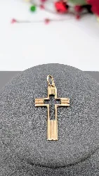 pendentif or croix motif vidé or 750 millième (18 ct) 3,96g