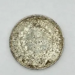 pièce 10 francs hercule 1965 argent 900 millième 24,99g