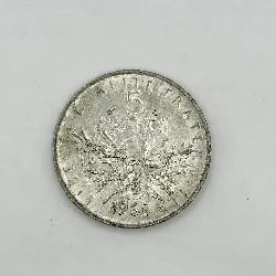 pièce 5 francs semeuse 1962 argent 835 millième 11,93g