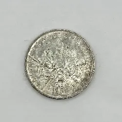 pièce 5 francs semeuse 1962 argent 835 millième 12,02g