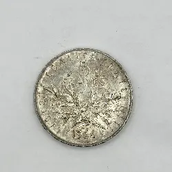 pièce 5 francs semeuse 1964 argent 835 millième 12g