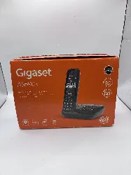 téléphone fixe sans fil -gigaset as690a - système de répondeur avec id d'appelant - eco dectgap - noir