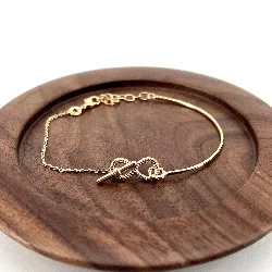 92217718 bracelet demi jonc motif infini l18 cm