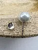 boar boucles d'oreilles puces perles nacres 8mm argent 925 millième (22 ct) 0,198g