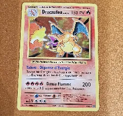 carte pokémon dracaufeu niv 76 11/108 holo
