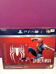 console sony ps4 pro 1 to rouge + manette dualshock edition spéciale marvel’s spider-man