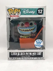 figurine funko! pop - l'étrange noël de m. jack [disney] - clown in jack int the box chariot (57266)
