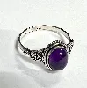 kmbg006 bague amethyste ovale argent 925 millième (22 ct) 2,7g